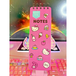 Hello Kitty Notepad Note Pad Icons Pink Long Reporters List Kawaii 2024 Sanrio